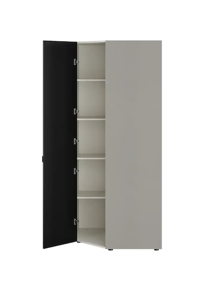 Oryana Ayna Kapaklı Köşe Gardırop - Trend Gri 90x210x90 Cm Oryana Ayna Kapaklı Köşe Gardırop - Trend Gri 90x210x90 Cm