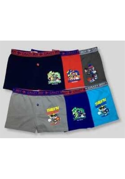Tutku Erkek Çocuk Çok Renkli 12'lı Paket Elastan Pamuk Baskılı Boxer Asorti Karişik Renkler Tutku Erkek Çocuk Çok Renkli 12'lı Paket Elastan Pamuk Baskılı Boxer Asorti Karişik Renkler