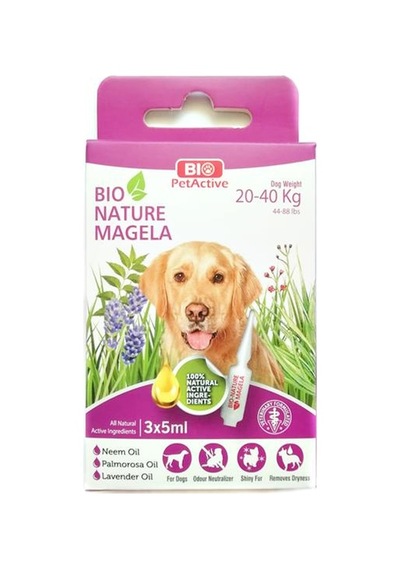 Bio Nature Magela Dış Parazit Kovucu Köpek Tüy ve Deri Bakım Ürünü 3 x 5 ML