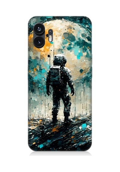 Nothing Phone 2 Ayda Astronot Desenli Silikon Kılıf