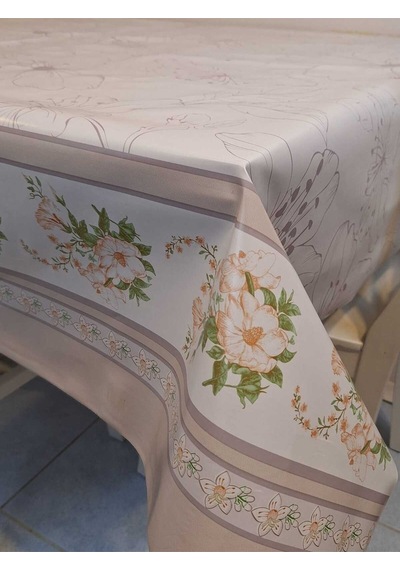 Elyaflı Pvc Masa Örtüsü Modern, Dayanıklı, Silinebilir Ve Şık Görünüm Mrl118a Bej