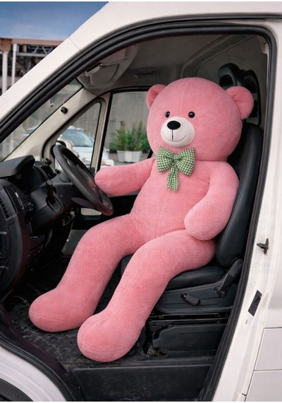 160 Cm Dev Peluş Ayı Hediyelik Peluş Oyuncak Pembe