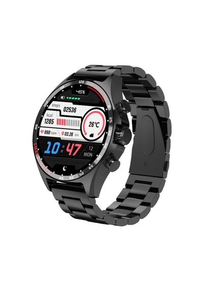 Rabbit Tech SK27 Business Metal - Deri - Silikon Kordonlu Akıllı Saat (İthalatçı Garantili)