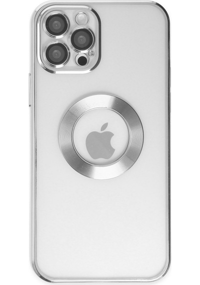 Apple iPhone  Uyumlu,  12 Pro Kılıf Slot Silikon - Gümüş
