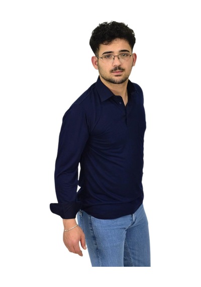 Erkek Gömlek Yaka Uzunkol Tişört T6063 Bgl-st04542 Lacivert Erkek Gömlek Yaka Uzunkol Tişört T6063 Bgl-st04542 Lacivert