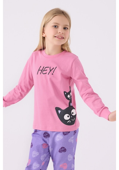 Rolypoly Kız Çocuk Pembe Pijama Takımı Rp3466-c-v2 Pembe