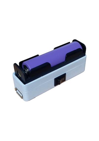 Mini Powerbank Tek Hücreli 18650 Li-ıon 3.7v Pil Type-c İle Şarj Ve Mini Usb Led Lamba