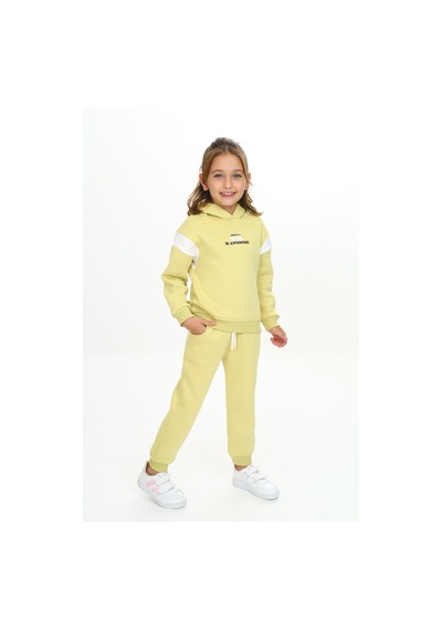 Toontoy Kids Kız Çocuk 2'li Takım Baskılı Kolej Yaka Fermuarlı Cepli Sweatshirt & Beli Paçası Ribanalı Jogger Eşofman Altı - 3 İplik Şardonlu Açık Yeşil Toontoy Kids Kız Çocuk 2'li Takım Baskılı Kolej Yaka Fermuarlı Cepli Sweatshirt & Beli Paçası Ribanalı Jogger Eşofman Altı - 3 İplik Şardonlu Açık Yeşil