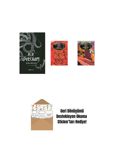 H.p. Lovecraft - Bütün Hikayeleri Ciltli + Dunwich Dehşeti + Herbert West: Diriltici + Okuma Sticker'ları