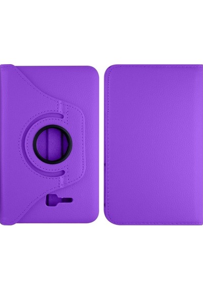 Samsung Uyumlu Galaxy T111 Tab 3 Lite Için Nettech 0.7 Mm Suni Deri 360