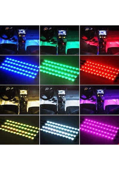 12 Ledli Oto Içi Ayak Altı Led Işık (487190767)