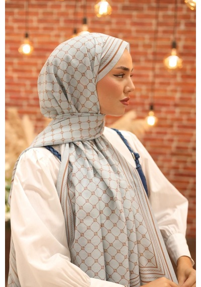 Silk Home Olinda Şal - 49005 - 75 X 195 / Mavi, Taba Mavi, Taba