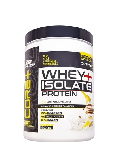 Mustang Nutrition Core+ Series Isolate Whey Protein Tozu 900 Gr 30 Servis Muzlu Kurabiye + Shaker + Protein Kahve Hediyeli Muz Aromalı