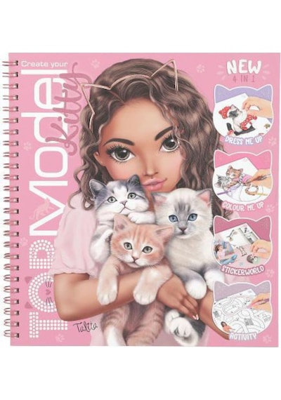 Top Model Kitty Boyama Kitabı Çok Renkli