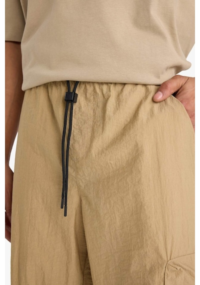 DeFactoFit Oversize Geniş Kalıp Kargo Cepli Sporcu Dokuma Pantolon C1528AX24SMBG315