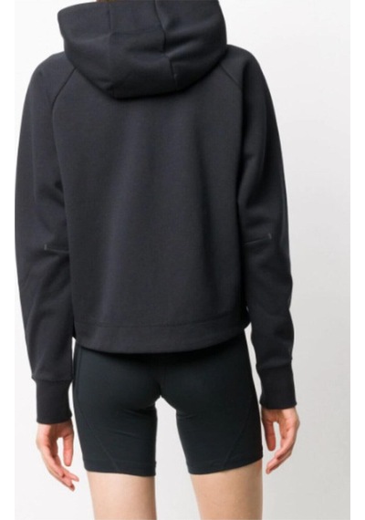 Kadın Siyah Tech Fleece Sweatshırt Cw4298-010 Siyah