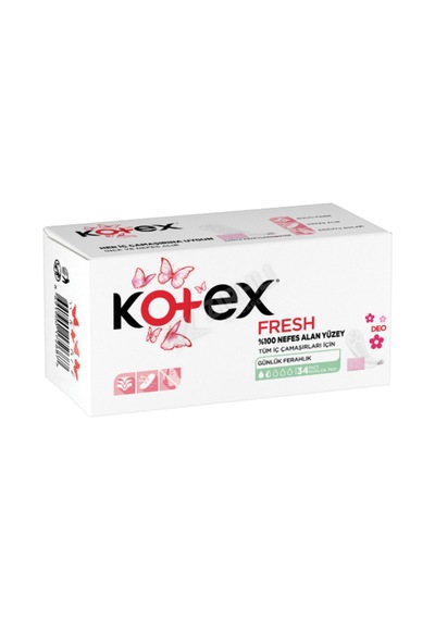 Kotex İnce Günlük Ped Deo 34 Lü