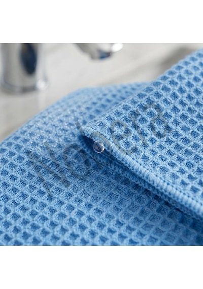 Nobera Mikrofiber Oto Cam Bezi 1 Adet 40x70 İz Bırakmayan Cam & Yüzey Temizlik Bezi Mavi