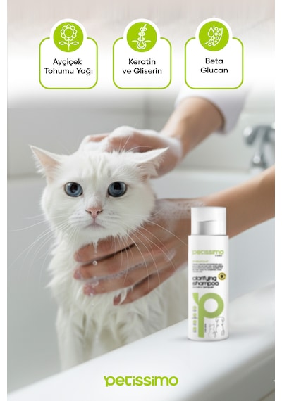 Petissimo Care Arındırıcı Kedi Şampuanı - Pire Parazit Kene Karşıtı Kedi Şampuanı - 200 Ml