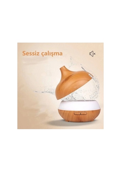 Vothoon Hava Nemlendirici 7 Led Işıklı Aromatik Oda Kokusu 550 Ml Kahve Aroma Difüzörü Buhar Makinas