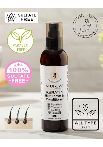 Neutrevo Professional No:2 Keratin Serisi Onarıcı Ve Güçlendirici Durulanmayan Saç Bakım Kremi 200 Ml