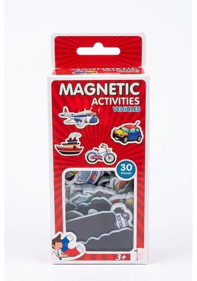 4'lü Magnet Oyun Seti 30 Parça Taşıtlar Meyveler Hayvanlar Ve 70 Parça Alfabe Oyun Seti