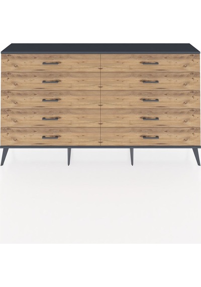 Arges Konsol 10 Çekmeceli 176x30x99 Çam-antrasit/çam Çam-antrasit/çam Arges Konsol 10 Çekmeceli 176x30x99 Çam-antrasit/çam Çam-antrasit/çam