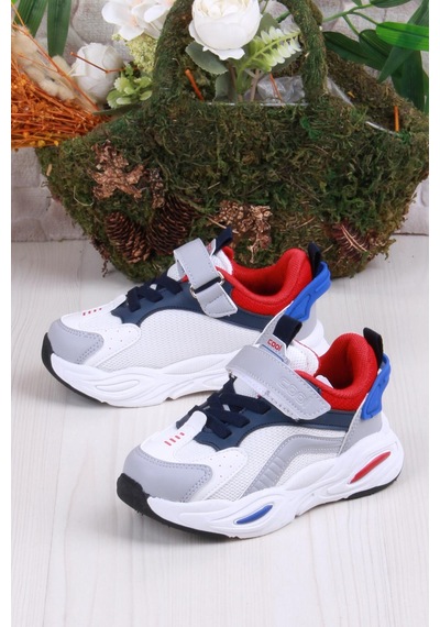Fort Cool Evo Rahat Hafif Sneaker Erkek Çocuk Ayakkabı Beyaz - Lacivert