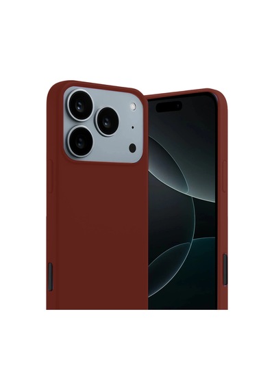 Apple Uyumlu - iPhone 17 Pro Max First Silikon - Bordo