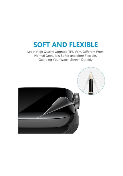 Apple Uyumlu Watch 9 45mm Ekran Koruyucu Şeffaf Tpu Film 2 Adet