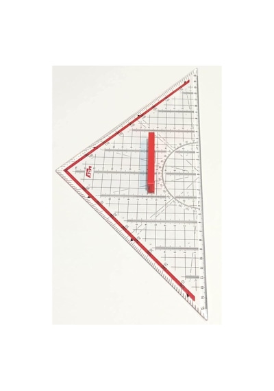 Lexroo Tml Aristo Cetveli 32 Cm - 3 Kenarlı Geometry Triangle Ruler, 156984131554800 Çok Renkli