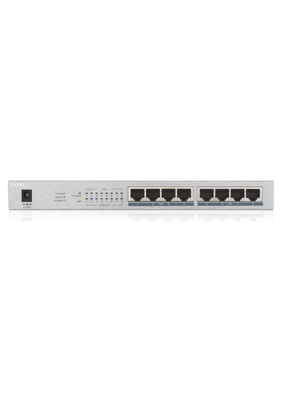 Zyxel Gs1008hp, 8 Port, Gigabit, Poe 60w, Yönetilemez, Masaüstü Switch