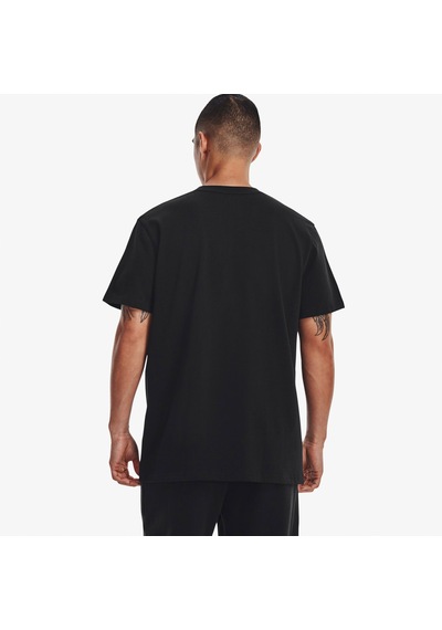 Under Armour Logo Emb Heavyweight Ss Erkek Siyah T-shirt Düz 1373997 Siyah