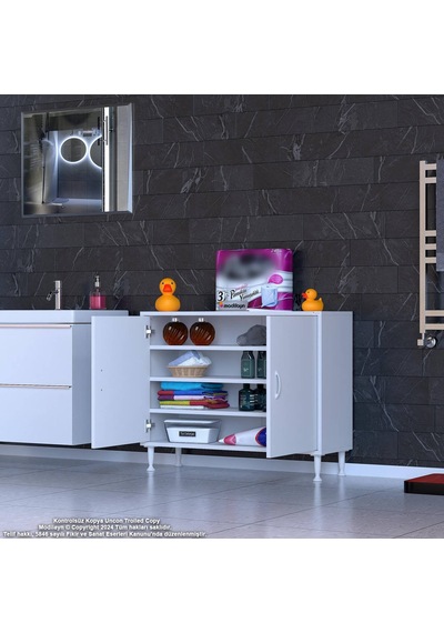 Eliusta Nirat 100 Cm 4 Bölmeli Beyaz Banyo Mutfak Dolabı 3 Raflı Kapaklı Çok Amaçlı Dolap 100x75x32,5 Cm Beyaz Eliusta Nirat 100 Cm 4 Bölmeli Beyaz Banyo Mutfak Dolabı 3 Raflı Kapaklı Çok Amaçlı Dolap 100x75x32,5 Cm Beyaz