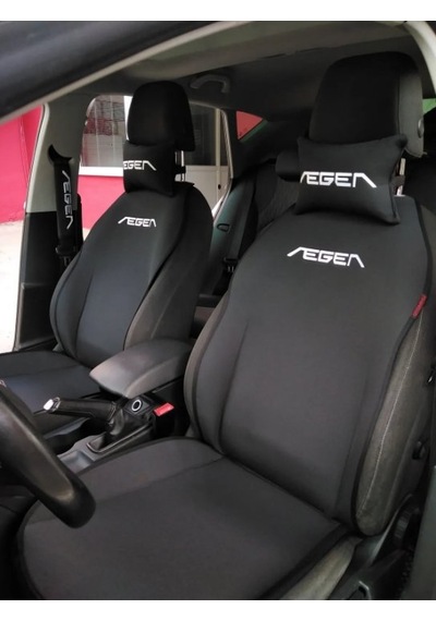 Fiat Egea Nakışlı Ön İkili Oto Koltuk Minderi 2 Adet Boyun Yastı