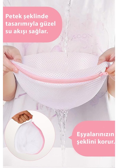 Çamaşır Yıkama Filesi 1 Adet Fermuarlı Sütyen Çamaşır Torbası Yıkama Topu Seyehat Organizer Tr Diğer