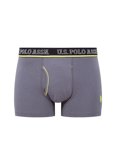 U.s. Polo Assn. Erkek Antrasit - Saks - Siyah 3 Lü Boxer Antrasit - Saks - Siyah