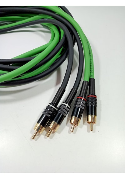 Amfi Rca Kablosu El Yapımı %100 Bakır Parazit Yapmaz 5 Metre