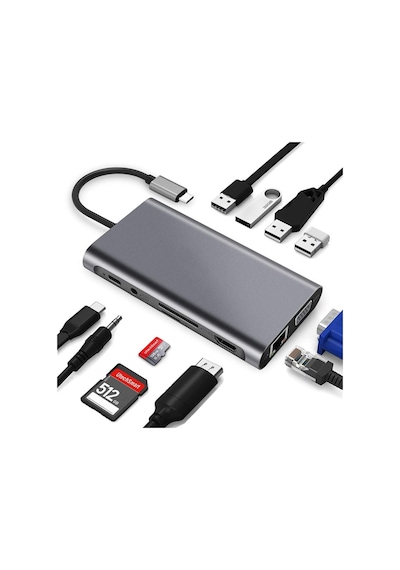 Daytona Fc31 Type-C™ Usb-C To11In1 Çevirici Hub Adaptör