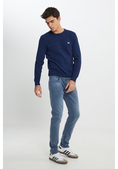 Lee Luke Slim Fit Düşük Bel Denim Esnek Jean Kot Pantolon Mavi