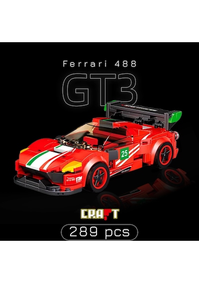 Teknik Ferrari 488 Gt3 Yapı Oyuncak Araba Ferrari Yapı Oyuncak Araba Yapı Blok Ferrari Oyuncak Araba