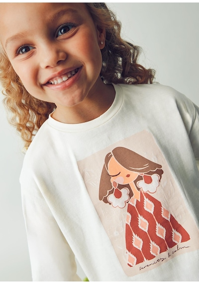 Mayoral Kız Çocuk Saç Bantlı Sweatshirt KREM