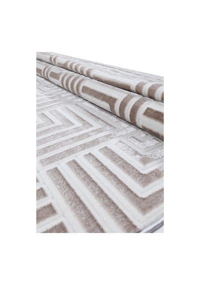 Classi Soft İnce Saten Bambu Halı Kaymaz Taban Yıkanabilir Modern Salon Mutfak Koridor Halısı Kahve