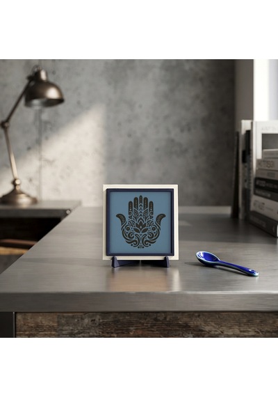 Hamsa Silüetli Modern Dekoratif Hatıra, Sevdikleriniz İçin Hediyelik Estetik Armağan 10x10 Cm