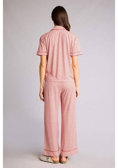 Defacto Desenli Softshell Pijama Takımı G7588AX26SP