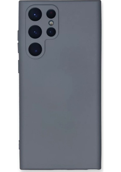 Newface Samsung Galaxy S24 Ultra Kılıf Nano İçi Kadife Silikon - Gri