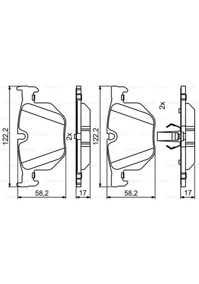 BOSCH 986494862 ARKA BALATA X5 (E70)X5 (F15-F85)X6 (E71-E72)