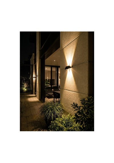 Güneş Enerjili Dış Mekan Duvar Aplik Siyah - 942451656 Siyah