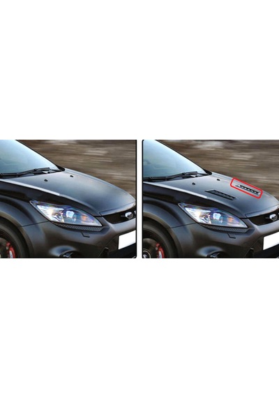 Arazi Off Road Binek Araç Ön Kaput Gümüş Krom Air Flow Rüzgarlık