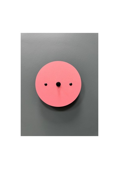 Dünya Pilli Aplik Pembe Ahşap